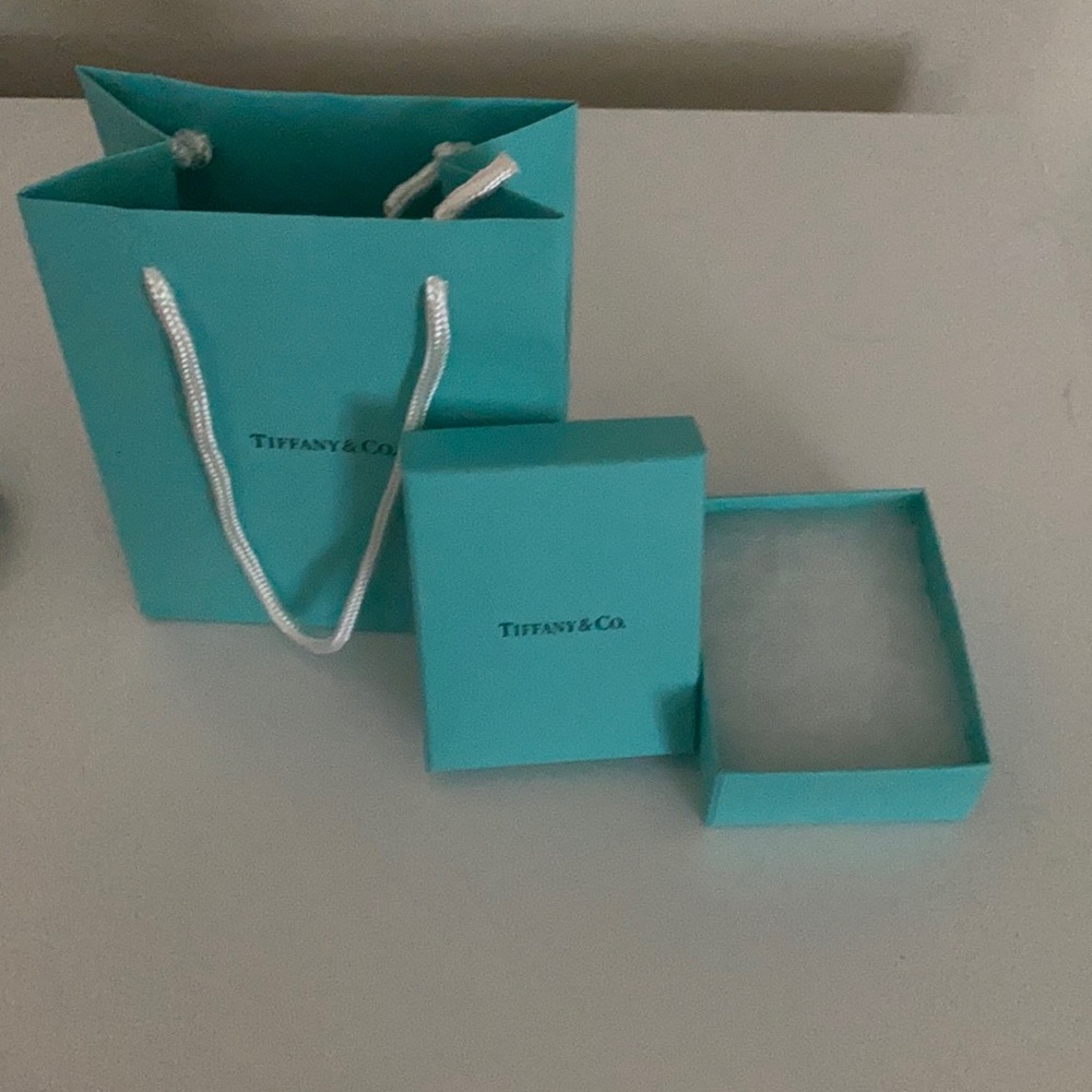 Tiffany& Co jewelry box and gift bag